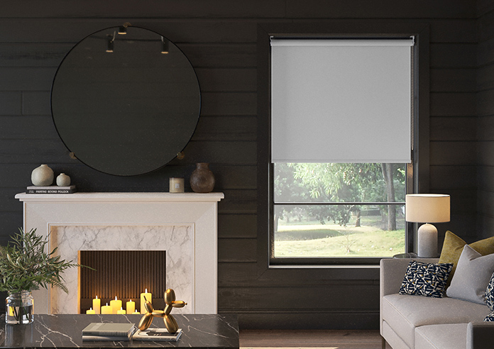 Toulouse (Blackout), Textured Dark Grey - Twist&Fit Roller Blind - Image 3